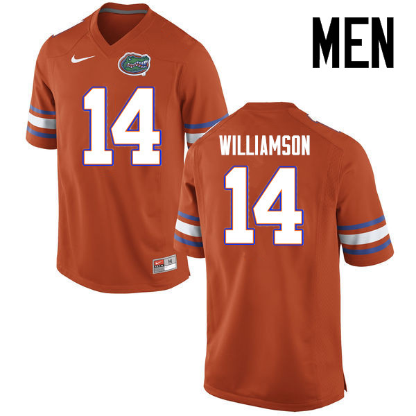 Men Florida Gators #14 Chris Williamson College Football Jerseys Sale-Orange